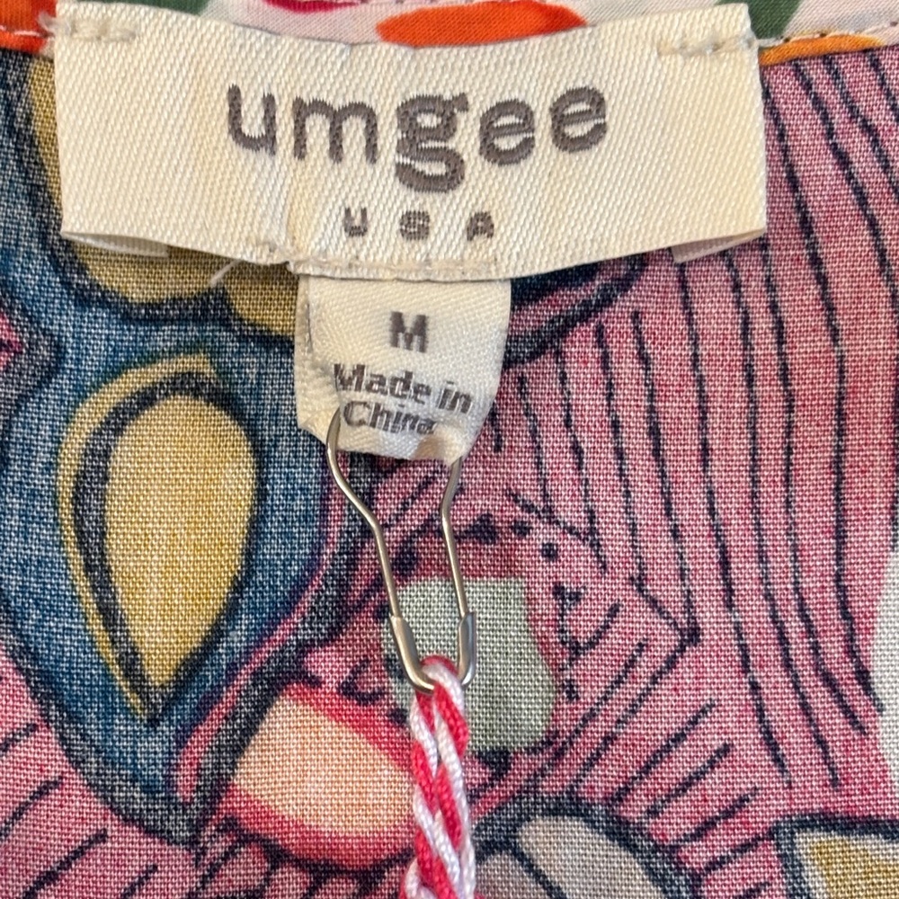 Umgee Paisley Print Midi Dress Sz Medium - Picture 2 of 7